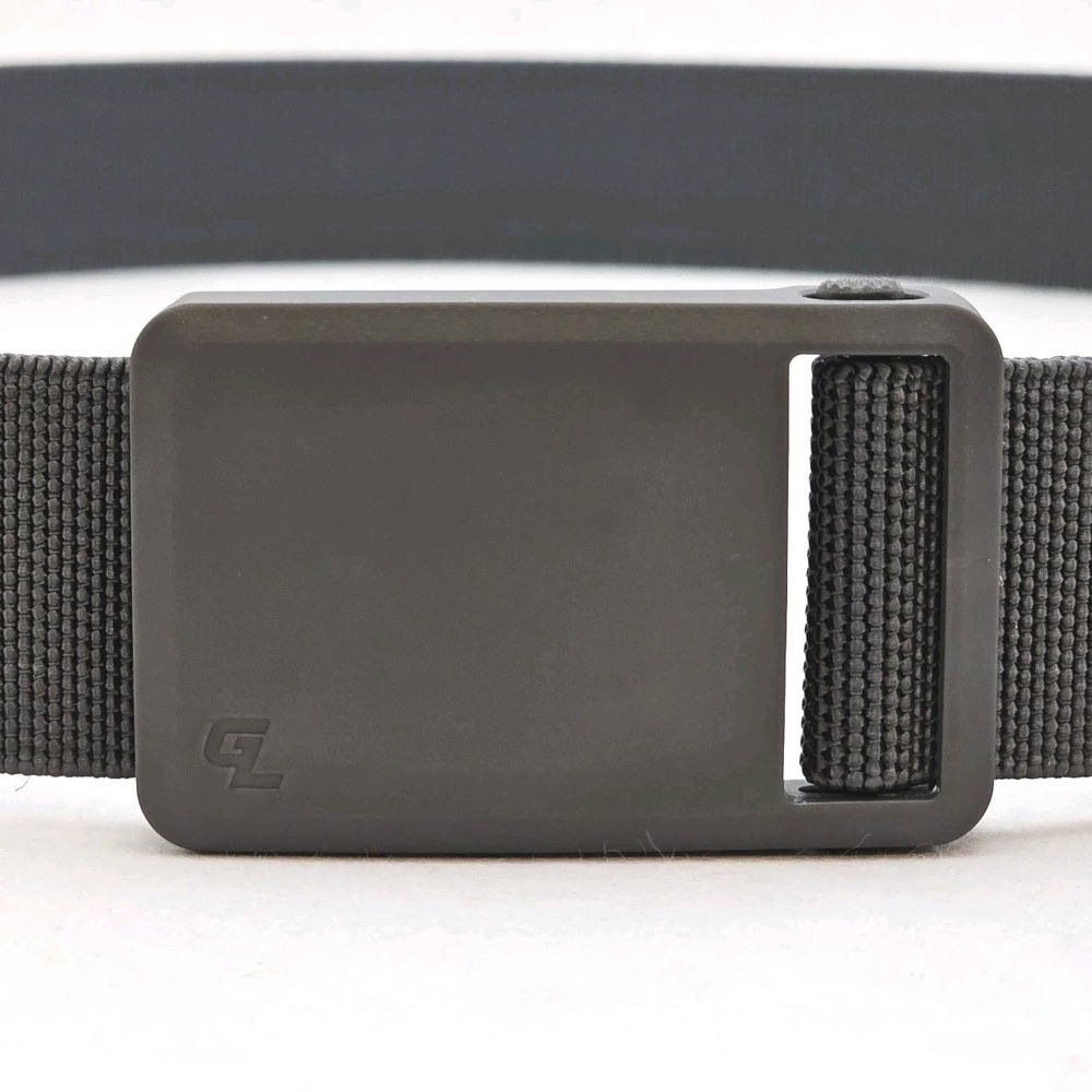 EUC Groove Life Flex Adjustable Web Teflon Gray Belt w/ Gray Magnetic Buckle 40"